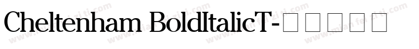 Cheltenham BoldItalicT字体转换